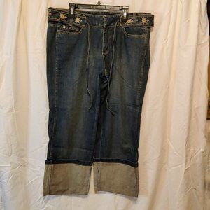 COPY - Distressed DKNY womens jeans size 10 with jean belt- GREAT CONDITION!